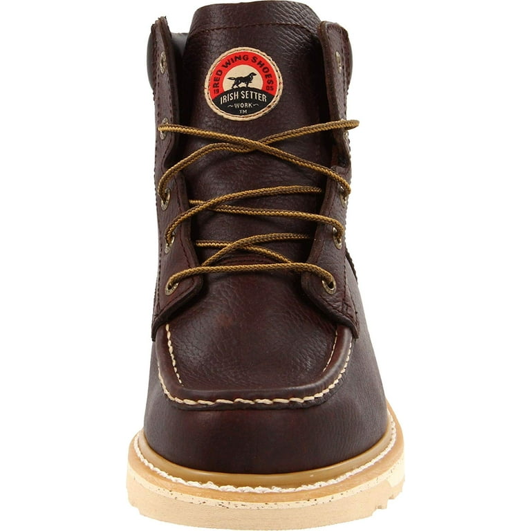 Irish Setter Ashby Men s Moc Toe 6 Soft Toe Wedge Sole Work Boot Goodyear Welt Resoleable