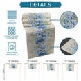 thumbnail image 6 of Hydrangea Eucalyptus Table Runner 108 Inches, Summer Botanical Vintage Beige Bed Runner Dresser Scarves Tabletop for Indoor Outdoor Parties/Ceremony/Banquet, 13"x 108", 6 of 9