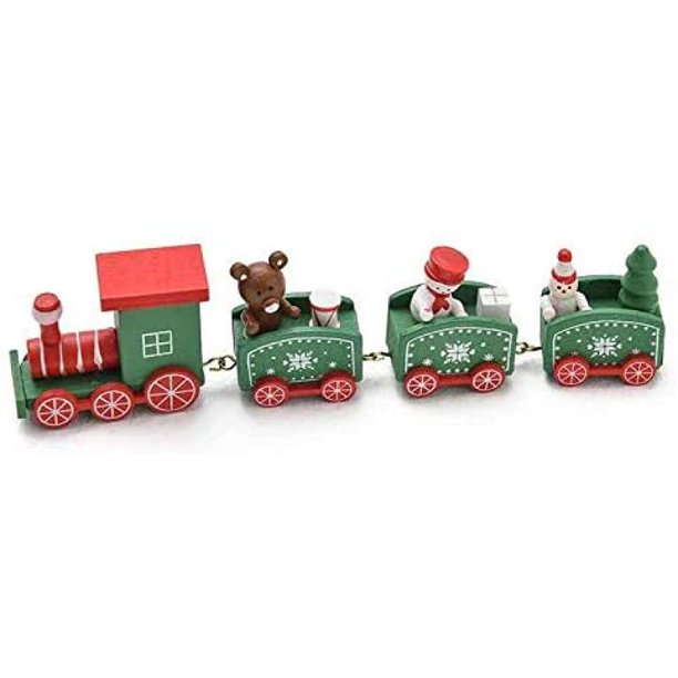 Wooden railway Christmas train in different designs the perfect Christmas decoration for a