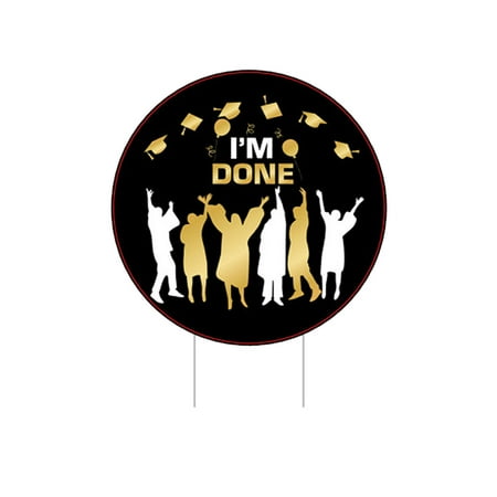 

wendunide Garden supplies Graduation Season Outdoor Decoration Products Waterproof Garden Insert Signs C