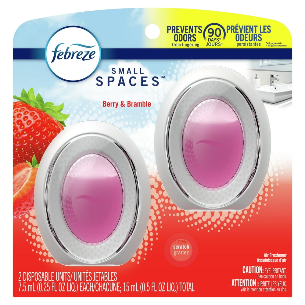 Febreze Small Spaces Air Freshener Berry & Bramble, .25 Fl. Oz., Pack