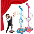 thumbnail image 1 of 2PC Kids Microphone Set - Karaoke Machine Toy Set A, 1 of 7