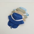 thumbnail image 5 of TODOZO Sun Hat Toddler Bucket Hats Summer Sun Protective Kids Beach Hats Wide Brim Outdoor Camping Hat for Boys Girls Boys Girls Summer Solid Color Mesh Yarn Cap Sun Hat Outdoor Beach Hat 3 8 Years O, 5 of 5