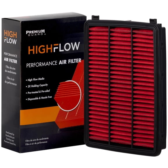 HIGHFLOW High Performance, Pre-Oiled Disposable Engine Air Filter PA99097X | Fits 2017-2022 Kia Sportage, 2016-2021 Hyundai Tucson