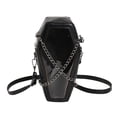 thumbnail image 1 of Bolso Mujer Crossbody Ataúd Forma PVC PU Bolso para Oficina Viajes Negro, 1 of 7