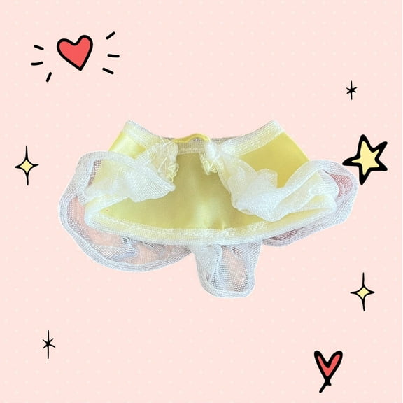 Lol Surprise doll OMG Bartz White Yellow Net Skirt Doll Clothing Tutu
