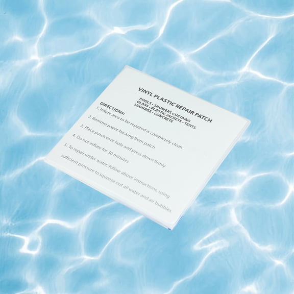Pool Central Pack of 5 Plastic Repair Patches for Vinyl Inflatables 3" - Clear