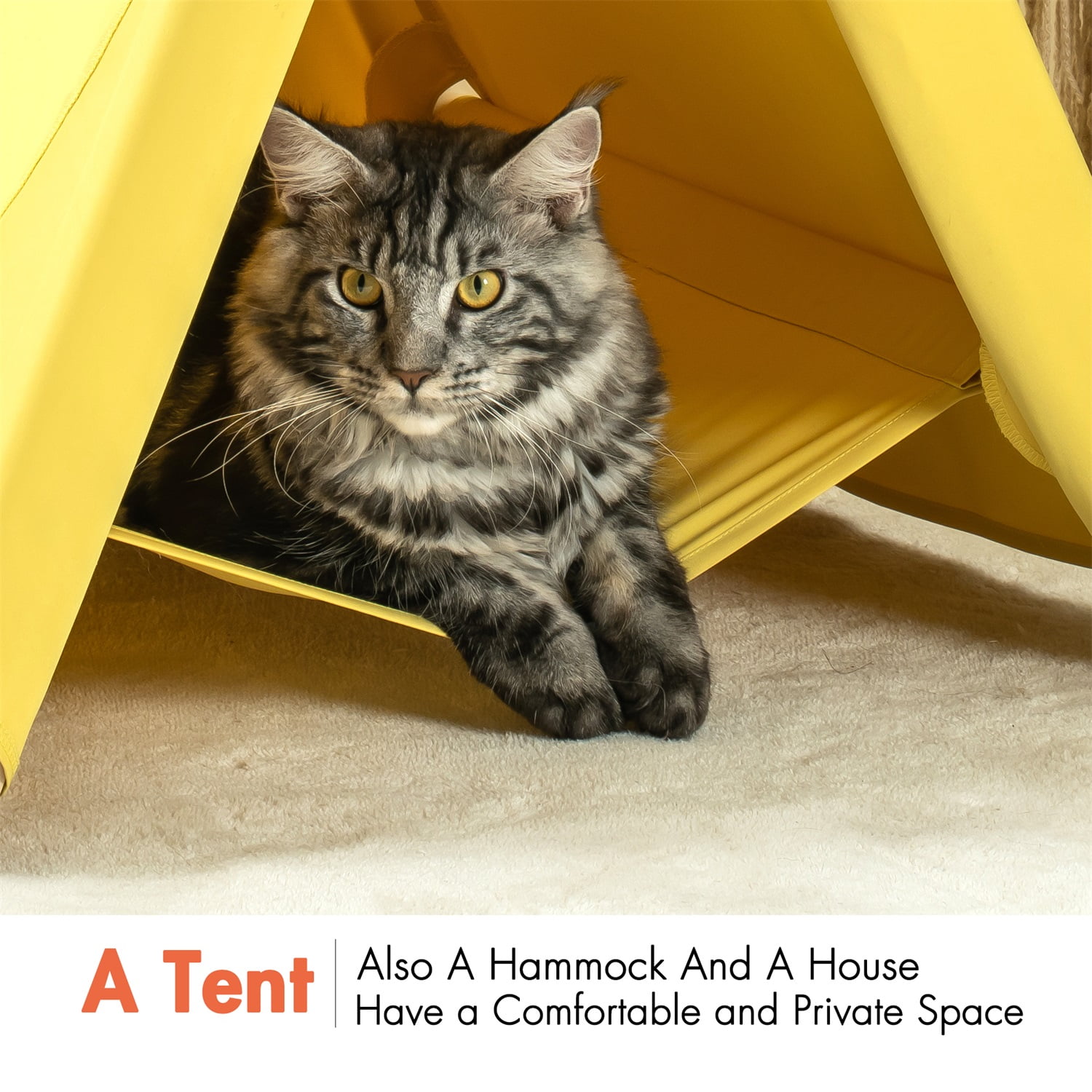 Pefilos 24" Pet Tent Cat Nest Cute, Cat Tent for Indoor Cats, Wooden Cat House for small Pets Cat Beds in Pet Supplies Cat Teepee Shelter Cat Condo Modern,Yellow Pefilos 24" Pet Tent Cat Nest Cute, Cat Tent for Indoor Cats, Wooden Cat House for small Pets Cat Beds in Pet Supplies Cat Teepee Shelter Cat Condo Modern,Yellow