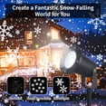 thumbnail image 2 of Christmas Snowfall Projector Lights Outdoor, Snowflake Projector Lights, Waterproof Snowfall Dynamic Snow Effect Decorative Lighting for Christmas Xmas, 2 of 7