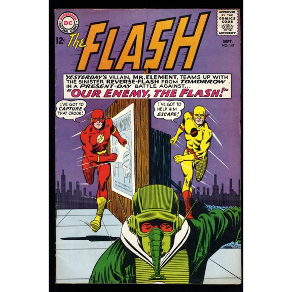 Flash #147 FN/VF 7.0 2nd Appearance Reverse Flash! 2nd Professor Zoom! Comic Book