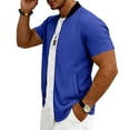 thumbnail image 5 of Full Zip T Shirts for Men Short Sleeve Summer Lightweight Cardigans with Pockets Casual Athletic Workout Shirts, 3XL, 5 of 8