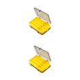 thumbnail image 3 of Moyic Caja de almacenamiento de herramientas de pesca ABS, compartimento múltiple, reemplazo de cebo portátil, caja organizadora de Amarillo 2piezas, 3 of 6