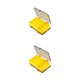 thumbnail image 4 of Wosthever Caja de almacenamiento de herramientas de pesca, compartimento múltiple de color sólido de doble cara, reemplazo de caja organizadora Amarillo 2piezas, 4 of 6