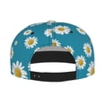 thumbnail image 2 of Hirioo Daisies Flowers for Baseball Cap Men Cap Flat Brim for Men Women Teens Adjustable Baseball Cap, 2 of 7