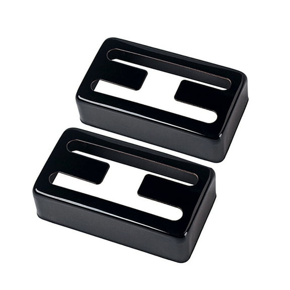 Kuyiluo 2pcs Metal H Hole Pickup Humbucker Cover for Guitar Musical Instrument Accessory GB312A (Black)