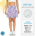 thumbnail image 4 of Women’s Athletic Pleated Tennis Skirt with Shorts High Waist Ruffle Golf Skort with Pockets Lightweight Workout Skirt, 4 of 6