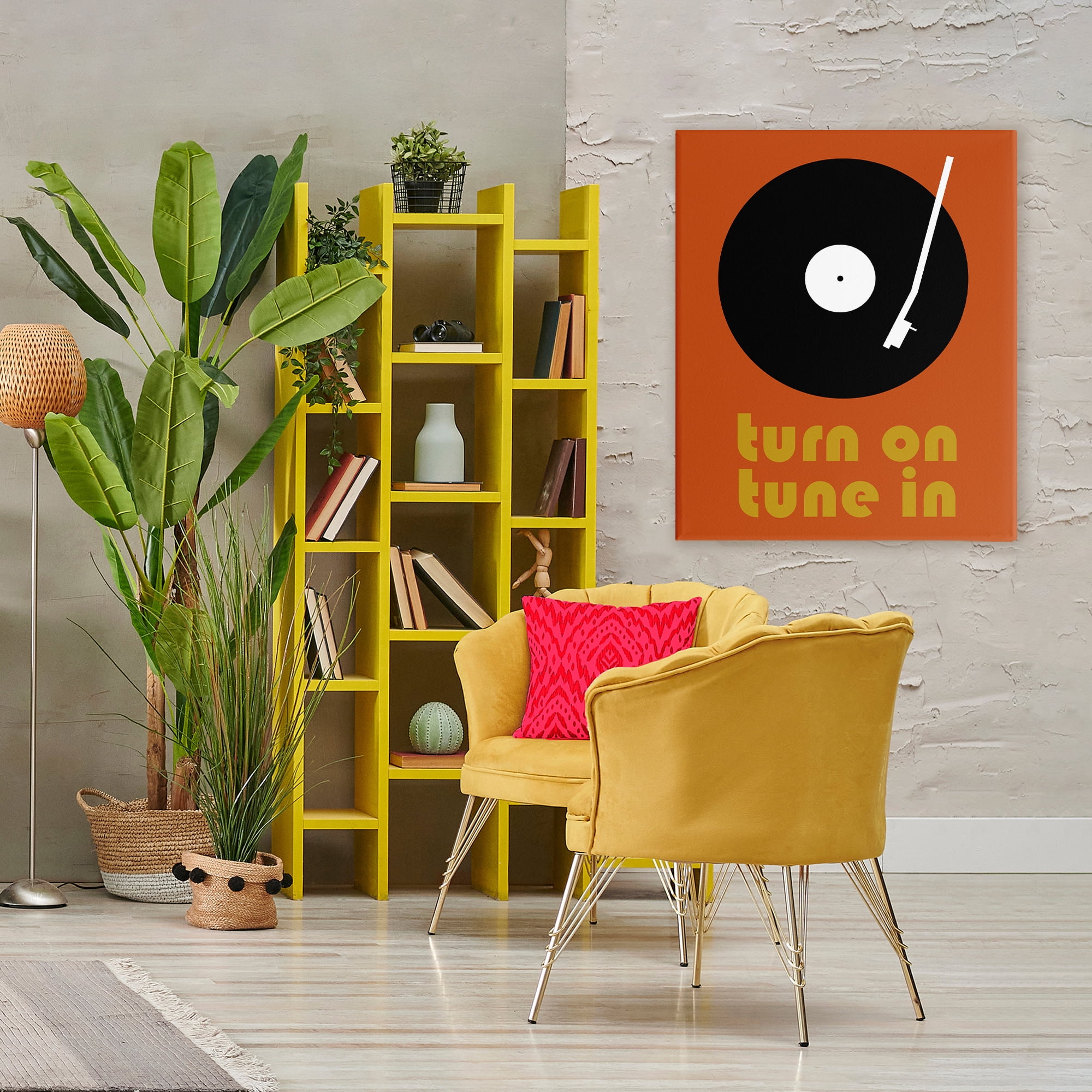 Stupell Industries Turn On Tune In Canvas Wall Art, design by Tom Quartermaine