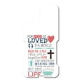 thumbnail image 3 of DistinctInk Custom SKIN / DECAL compatible with OtterBox Commuter for iPhone 11 Pro (5.8" Screen) - John 3:16 - Pink Teal - For God So Loved The World, 3 of 5