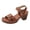 Brown, variant on YLYL Womens Sandals Ankle Strap Platform Wedge Heel Open Toe Slip on Casual Dressy Summer Shoes