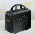 thumbnail image 6 of Small Suitcase Case with Handle Cartoon Upright Luggage Set 14 inch Luggage Case for Laptops Toiletries Documents Travel Shoes Black, 6 of 8