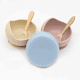 thumbnail image 2 of Cuenco para bebé, cuchara, vajilla para niños, mango de madera, cuchara de silicona, cuenco con ventosa para niños, cuenco de silicona para bebé, 2 of 5