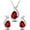 Red RD, variant on PPgejGEK Drop Water Fashion Women's Flash Drill Suit Pendant Earrings Necklace Necklaces Pendants Pendant Necklace Set Pendant Necklace Set for Valentine's Day Mother's Day Christmas Birthday Gifts