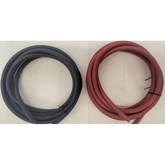 TRUE® 4AWG 10 Ft Black   10 Ft Red Preimium Flexible Copper USA Welding Cable