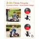 thumbnail image 2 of Triciclo KRIDDO 2 en 1 para niños pequeños con dirección rosa, 2 of 6