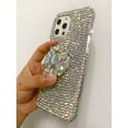 thumbnail image 3 of Compatible with OnePlus 7 Pro Glitter Case,3D Diamond Crystal Rhinestone Women Girls Rainbow Shiny Sparkle Bling Glitter Protective Phone Case Cover with Kickstand, 3 of 7