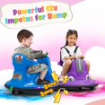 thumbnail image 3 of TOBBI 12V Bumper Car Ride on with Remote Control, Music, LED Lights, 360 Spin Age 1.5-9 Child, Purple, 3 of 15
