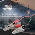 thumbnail image 3 of Ventilador de Carpas de Campamento, Ventilador de Techo Portátil de 2 en 1 Con Bajo Voltaje de Bajo Voltaje de 12 V de Eficiencia de Luz para la Luz para Pesca en Interiores Al, 3 of 7