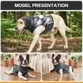 thumbnail image 7 of Dog Anxiety Vest, Pet Calming Jacket with Head Cover & Reflective Strips, Breathable Mesh Coat for Thunderstorms Fireworks Travel & Separation(Gray,XS), 7 of 7