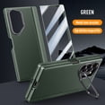 thumbnail image 6 of TECH CIRCLE for Samsung Galaxy Z Fold 6 Case Built-in Screen Protector,PU Leather Texture Full Protection Kickstand Case with Spring Hinge Protection for Samsung Galaxy Z Fold 6 7.6" 2024, Green, 6 of 7