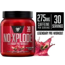 BSN N.O.-XPLODE Pre Workout Powder, Energy Supplement for Men and Women with Creatine and Beta-Alanine, Flavor: Watermelon, 30 Servings