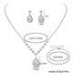 thumbnail image 4 of Nvzi Conjunto de joyería nupcial, collar de cristal, pulsera, pendientes, conjunto para novia, dama de honor, fiesta de graduación, conjunto de joyería, accesorios, B10, 4 of 4