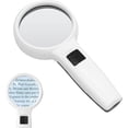 thumbnail image 1 of Lupa con luz, gran lupa de mano 30X con 3 luces LED para degeneración macular, lectura en personas mayores, soldadura, inspección, monedas y joyas., 1 of 5