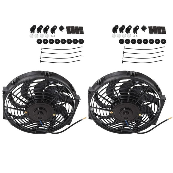 labwork 2X Radiateur Électrique Universel 12 Pouces Ventilateur de Refroidissement