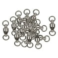 thumbnail image 4 of 20 Pièces Pivotantes avec Anneaux Pleins Petits Connecteurs Réutilisables Crochet de Pêche Roulement à Billes en Cuivre Pivotants Accessoires de Pêche 1.8cm, 4 of 8