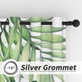 thumbnail image 5 of Lfeey Green Watercolor Curtains, Tropical Leaf Print Living Room Kitchen Blackout Curtains, 42x63 Inch, 2 Panels, 5 of 6