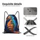 thumbnail image 4 of Fotbe Yellow Fish Seahorse Bolsa Mochila con Cordón Estampada, Bolsa de Gimnasio Deportiva, Bolsa Cinch, Bolsa con Cordón para Hombres y Mujeres-Small, 4 of 6