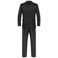 thumbnail image 5 of MSemis Men Suit 2 Pieces Formal Business Solid Tuxedos Blazer Trousers, 5 of 6