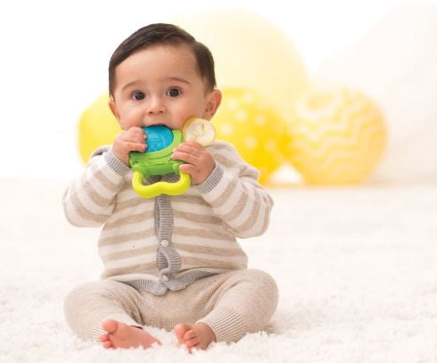 vibrating teething pacifier