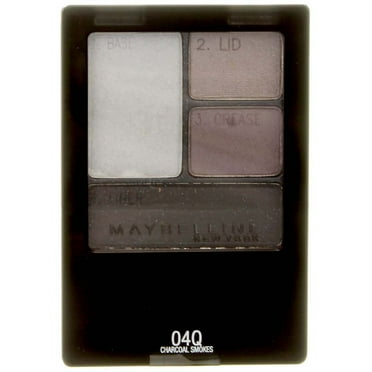 Maybelline New York Expert Wear Quads Eyeshadow, Charcoal Smokes [04Q] 0.17 oz (Pack of 4)