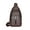 Brown,C, variant on Leather Sling Bag Mens Crossbody Bag Chest Bag Sling Backpack Casual Rucksack for Men Daily use
