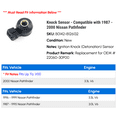 thumbnail image 2 of Knock Sensor - Compatible with 1987 - 2000 Nissan Pathfinder 1988 1989 1990 1991 1992 1993 1994 1995 1996 1997 1998 1999, 2 of 2