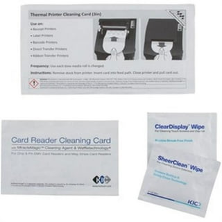  Thermo Printer Printhead Cleaning Pen for Thermal Receipt  Shipping Label POS Card Printer Cleaner 4pcs : Office Products