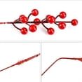 thumbnail image 4 of Advancent 20x flores artificiales rojas de Navidad, follaje realista, vegetación para decoración del hogar de vacaciones, versátil Kits de decoración para fiestas, 4 of 6