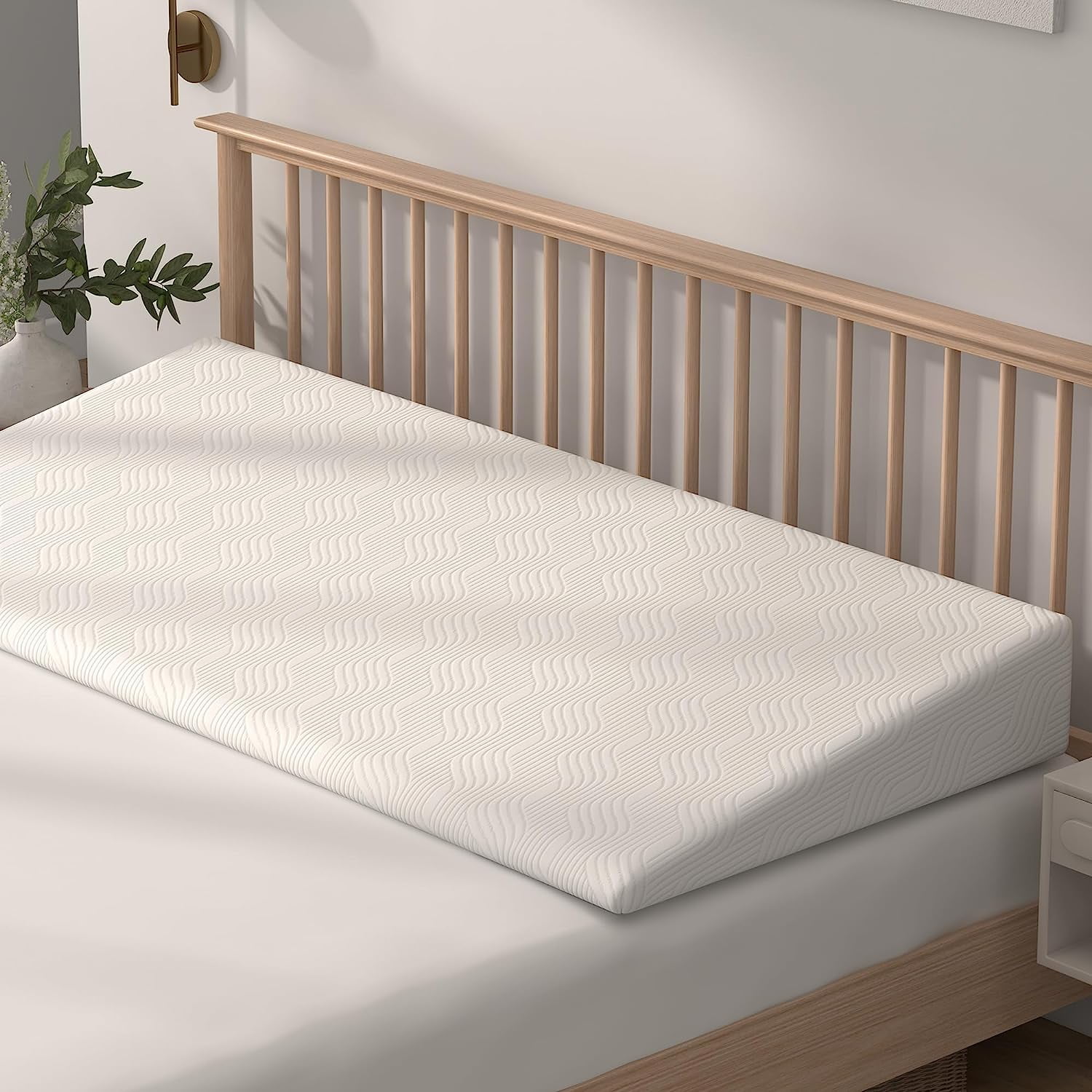 Tolead Bed Inclined Mattress Topper, 7.5 Inch Incline Foam Support