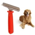 thumbnail image 5 of Peine desenredante para perros y gatos, herramienta para desenredar mascotas, cepillo rastrillo para el cuidado de perros y gatos (rojo), 5 of 5