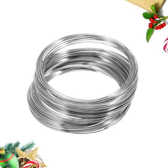 LABSERRON 1 Roll Wire Drawing Bracelet Metal Rings for DIY Projects Jewelry Making Supplies 6x6in